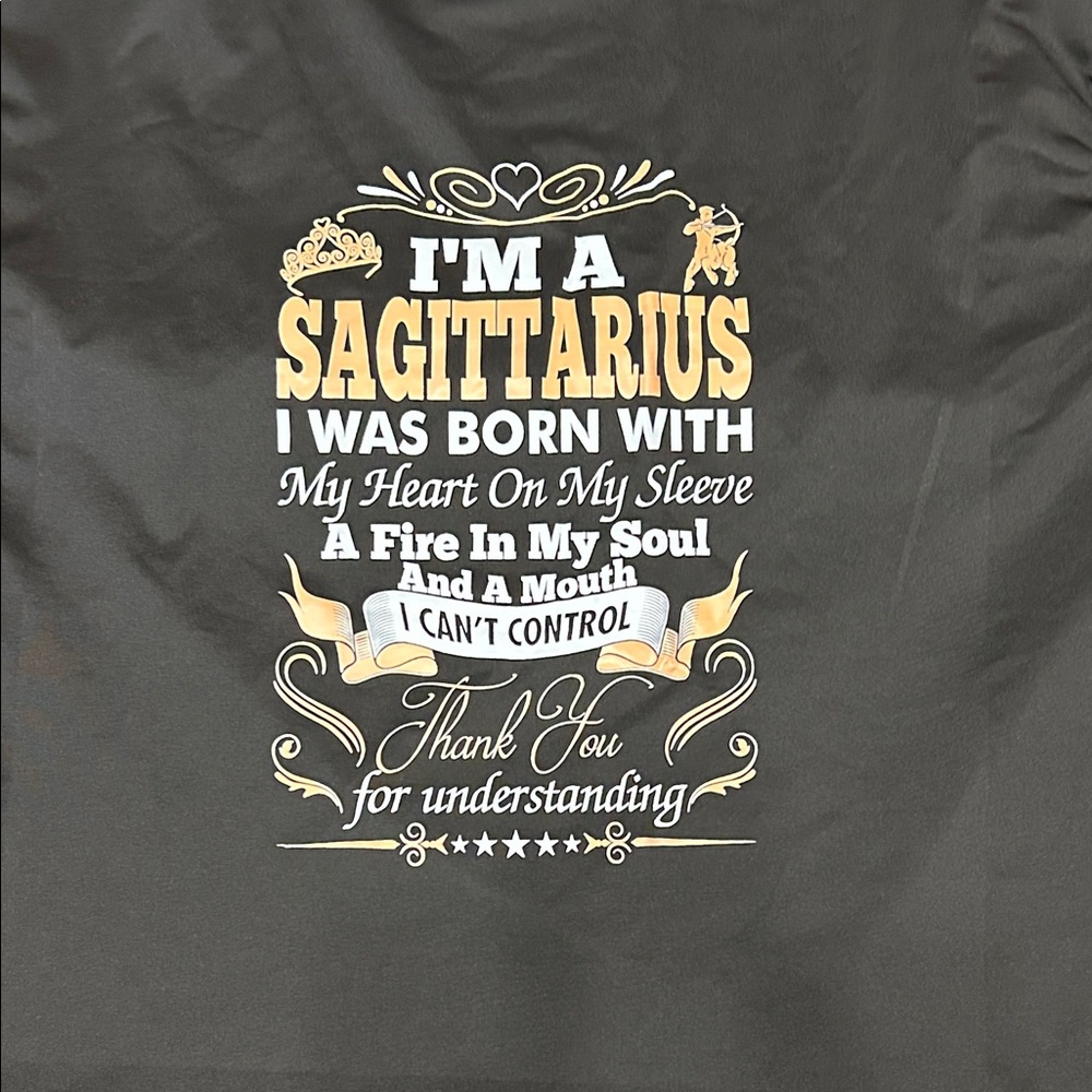 Sagittarius Graphic Tee - Black